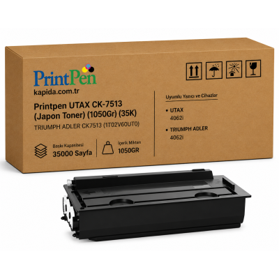 Printpen UTAX CK-7513 (Japon Toner) (1050Gr) (35K) 4062i ; TRIUMPH ADLER CK7513 (1T02V60UT0)