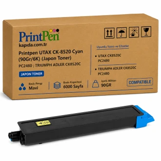 Printpen Utax Ck-8520 Mavi (90Gr/6K) (Japon Toner) Pc2480 ; Triumph Adler Ck8520C