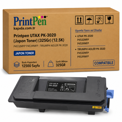 Printpen UTAX PK-3020 (Japon Toner) (325Gr) (12.5K) P4532MFP P4539MFP ; TRIUMPH ADLER PK-3020