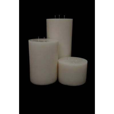SİLİNDİR SET MUM 10X20X30CM 3 FİTİLLİ ÇAP 15CM